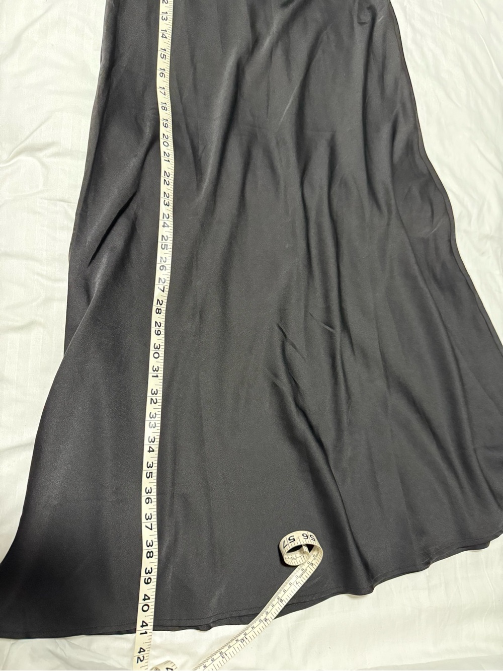 Forever 21 Black Satin Slip Dress with Thin Straps - Picture 2 of 4